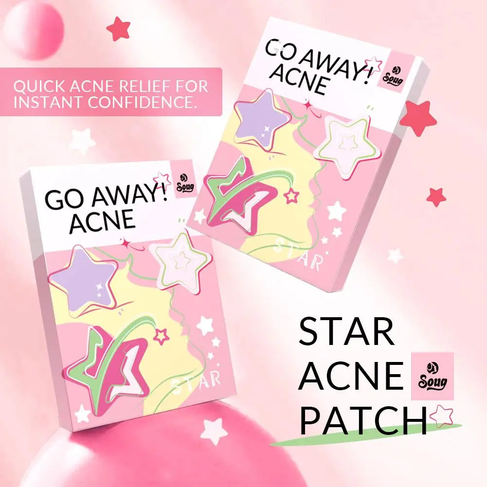 240Pcs Cute Star Acne/Pimple Patch Acne Treatment Stickers Invisible Acne Stars Cover Face Spot Removal Pimple Patch Skin Care