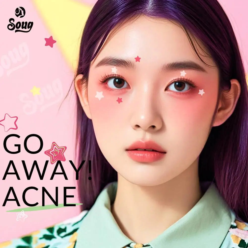 240Pcs Cute Star Acne/Pimple Patch Acne Treatment Stickers Invisible Acne Stars Cover Face Spot Removal Pimple Patch Skin Care